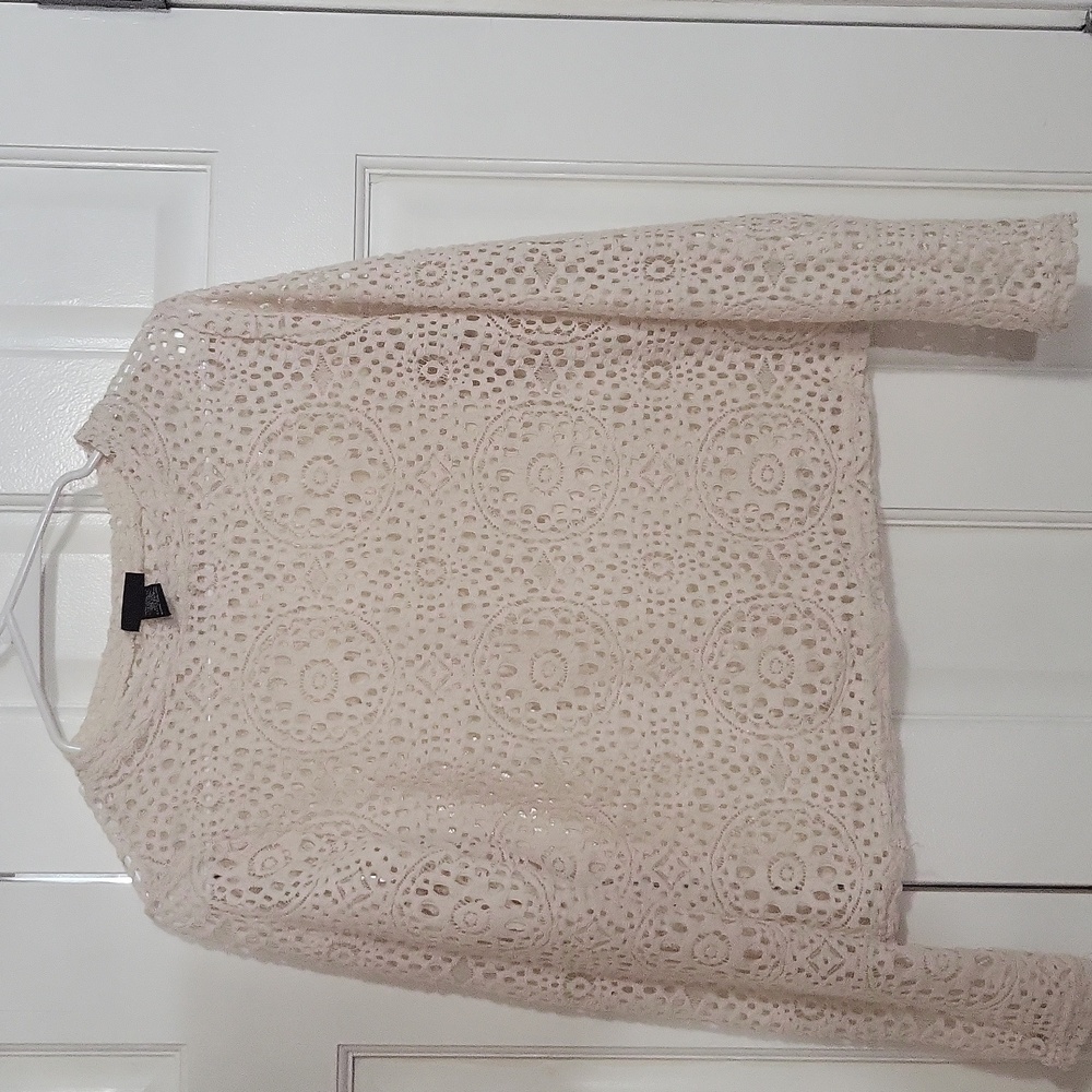 Rue21 Lace mock neck crop top size juniors xl
